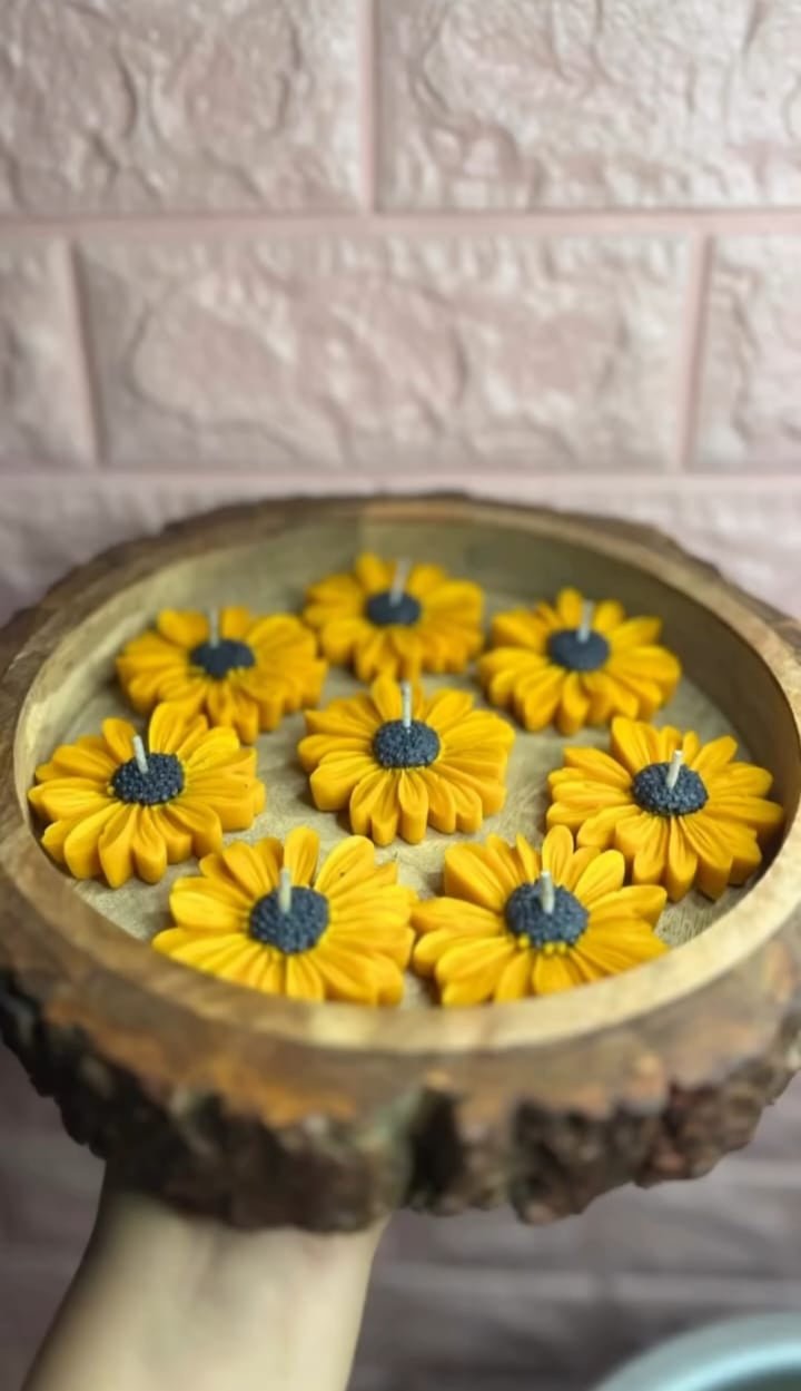 Wooden Urli wax Candel - ALSWATI CRAFT