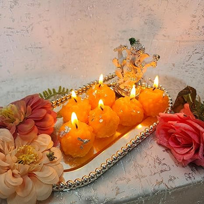 Famous Ladoo Wax Candel 1Pc - ALSWATI CRAFT