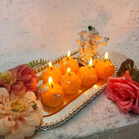 Famous Ladoo Wax Candel 1Pc - ALSWATI CRAFT