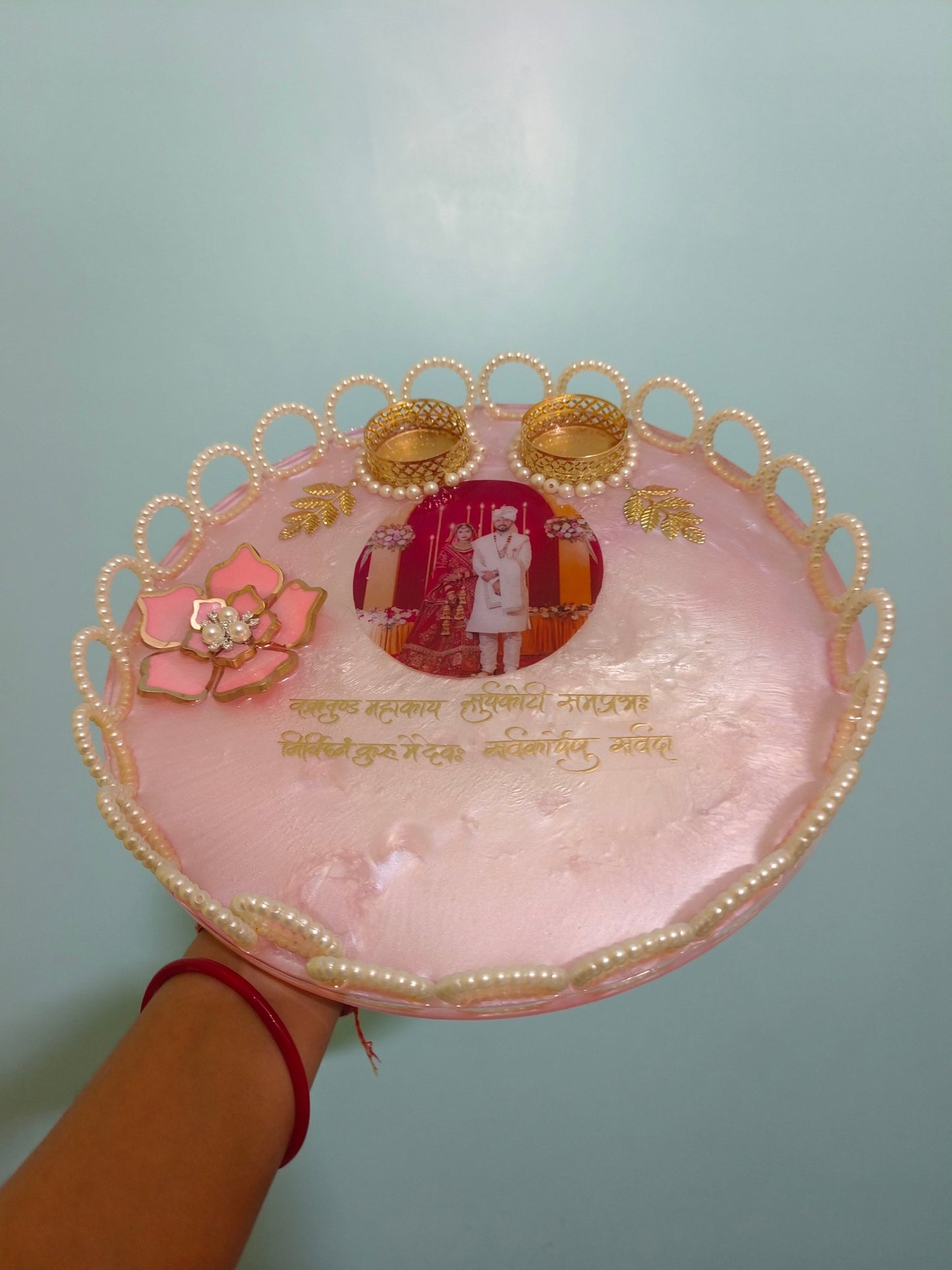 Karwachauth Pooja Thali - ALSWATI CRAFTResin pooja thali