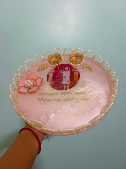 Karwachauth Pooja Thali - ALSWATI CRAFTResin pooja thali
