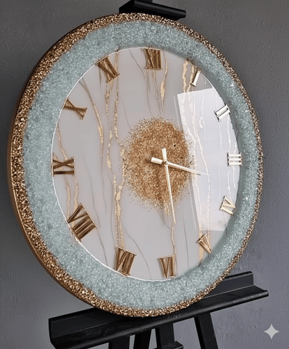 Premium Epoxy Resin Wall Clock | Designer Wall Clock for Bedroom & Office - ALSWATI CRAFTLuxury wall clock