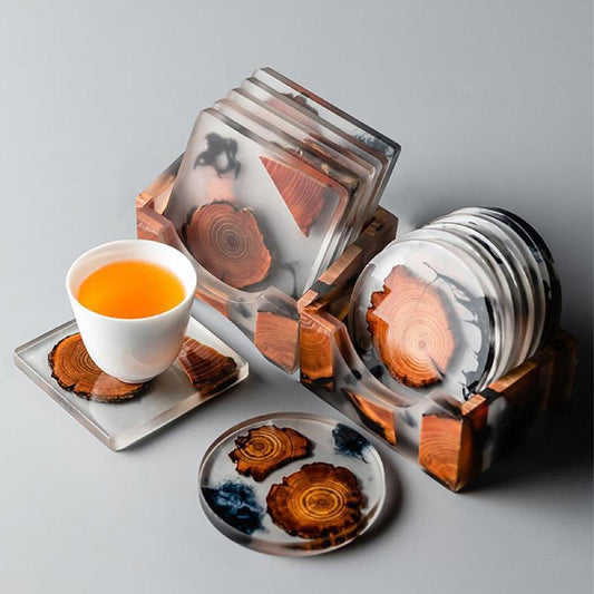 Resin cup stand set of 6 - ALSWATI CRAFT