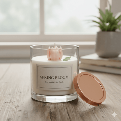 Tulip Flower Design Soya Wax Candle | Premium Natural Scented Candle – AlSwati - ALSWATI CRAFTCandle