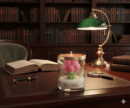 Tulip Flower Design Soya Wax Candle | Premium Natural Scented Candle – AlSwati - ALSWATI CRAFTCandle